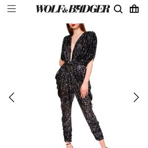 Wolf & Badger Sadie Moon Sequin Jumpsuit